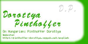 dorottya pinthoffer business card